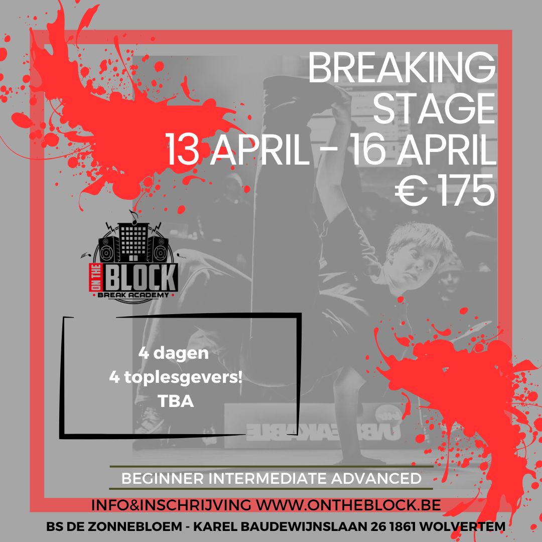 OnTheBlock breakdance paaskamp