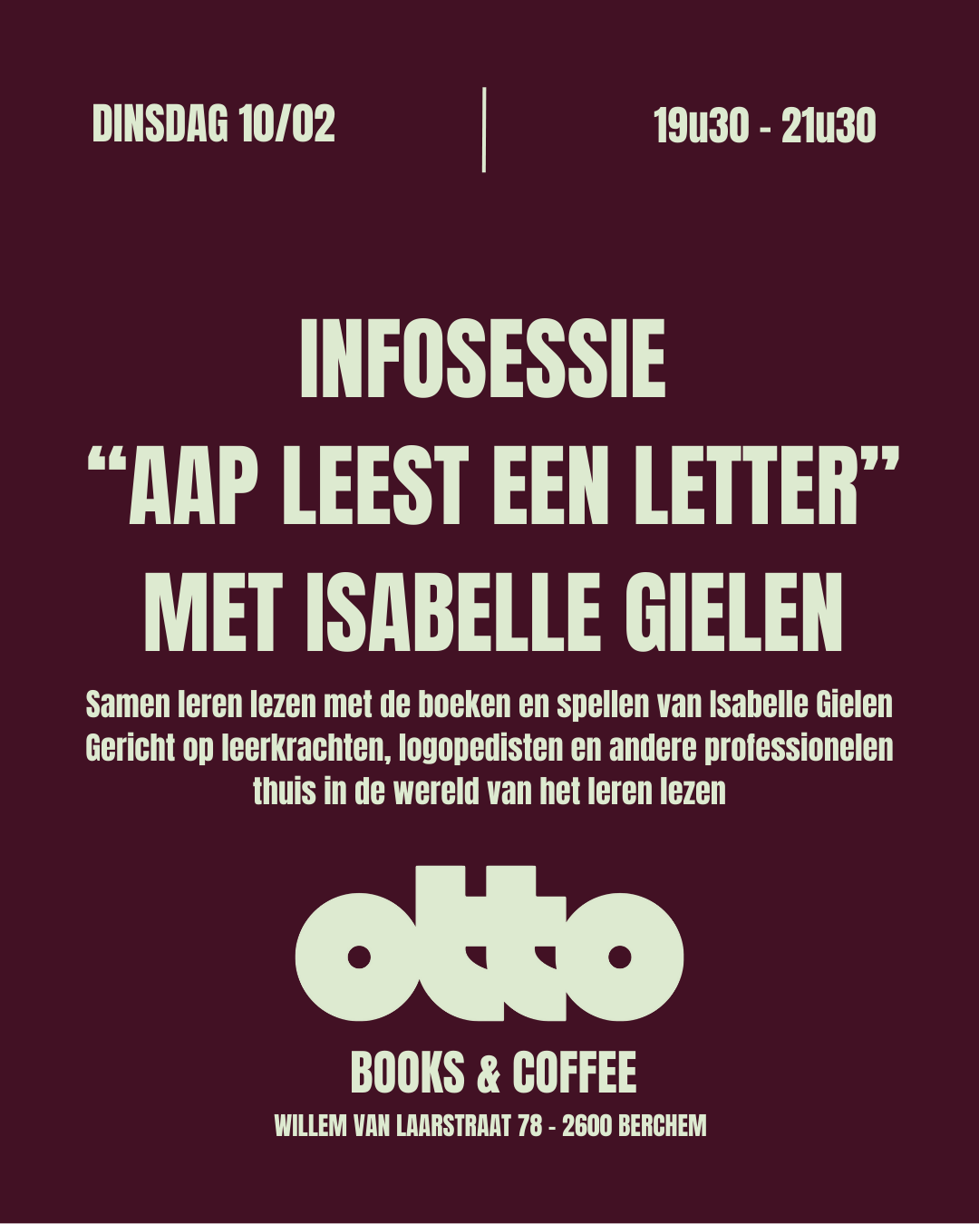 Infosessie "aap leest een letter"