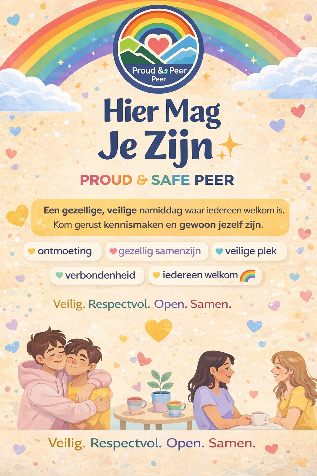 Hier mag je zijn proud & safe peer