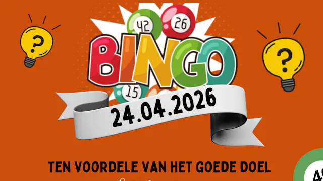 Affiche van onze bingoavond