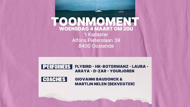 Slam aan Zee 5de editie