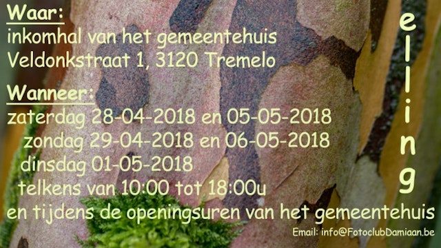 Fototentoonstelling WAK2018 Kunst BUITEN