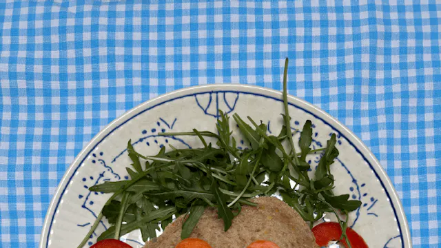 een smakelijk en tegelijk grappig bordje