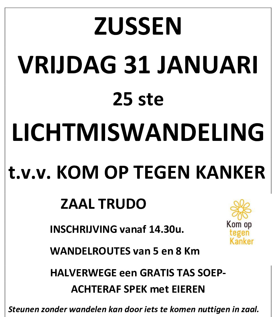 Lichtmiswandeling Zussen