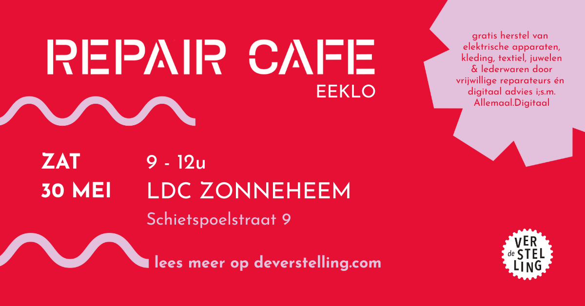 Repair Café Eeklo in LDC Zonneheem