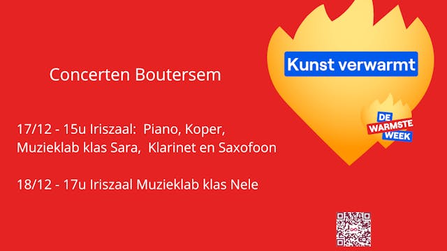 rode affiche met vlam warmste week