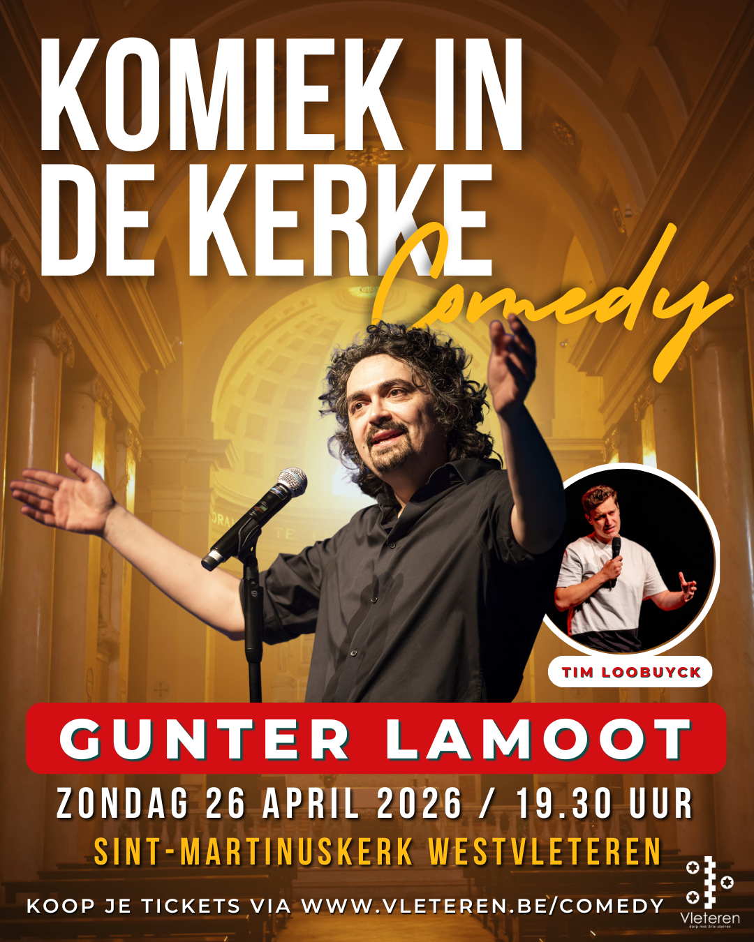 Affiche Komiek in de kerke