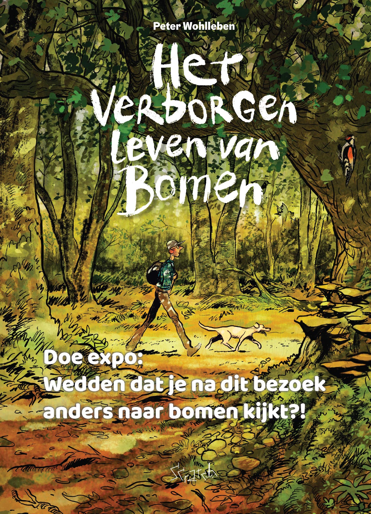 Poster voor de tentoonstelling 'Het verborgen leven van bomen'