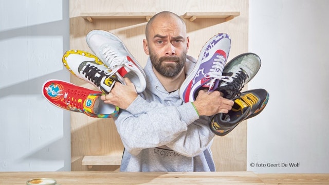 fotografie Overgang Bot Workshop customize sneakers for fun! By Tazz Customs | Izegem -  UiTinVlaanderen