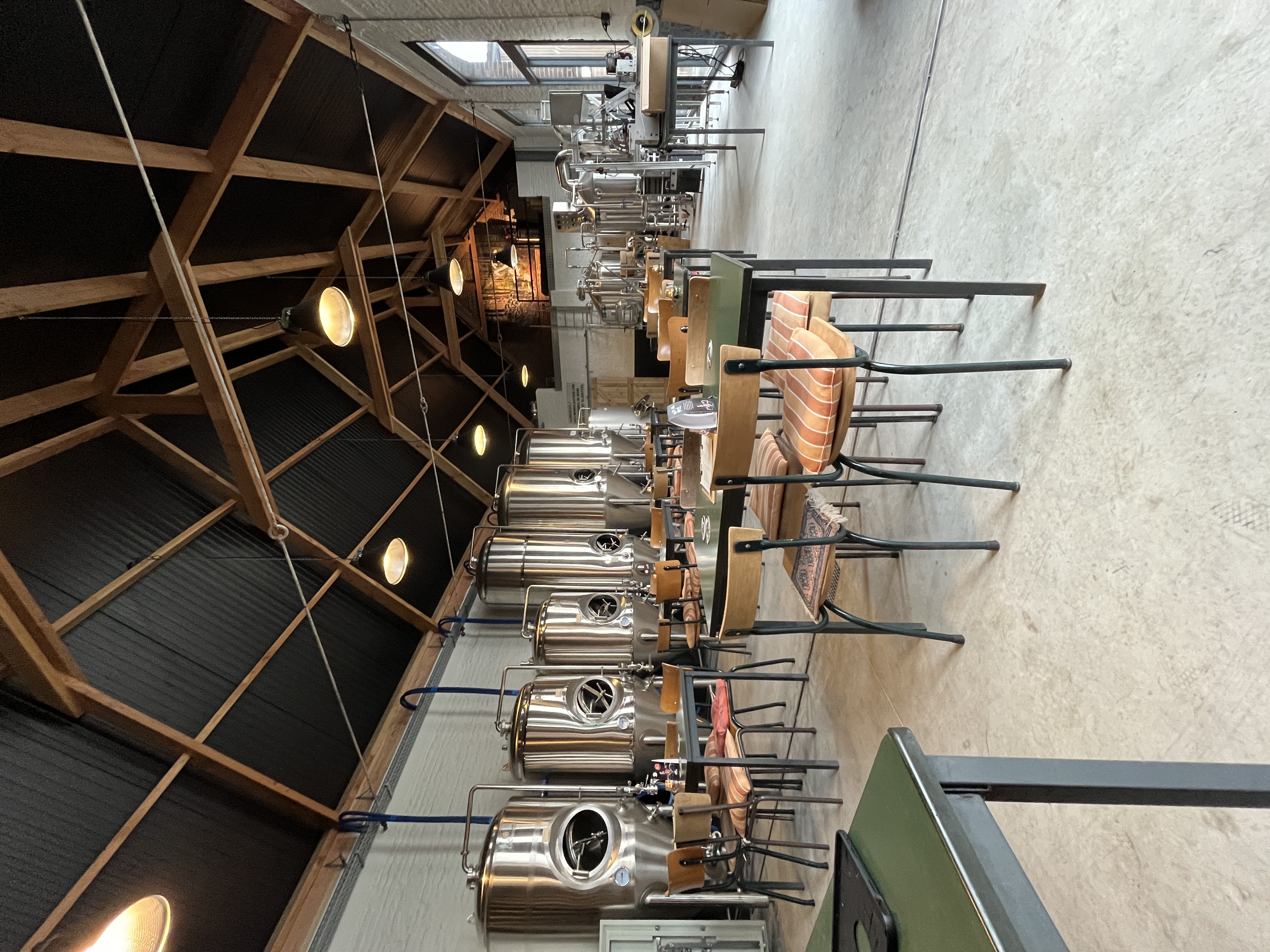 De gezellige brouwzaal