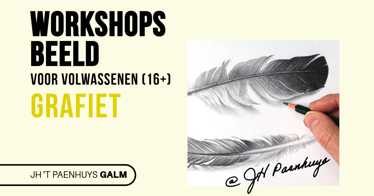 Workshop tekenen met grafietpotlood