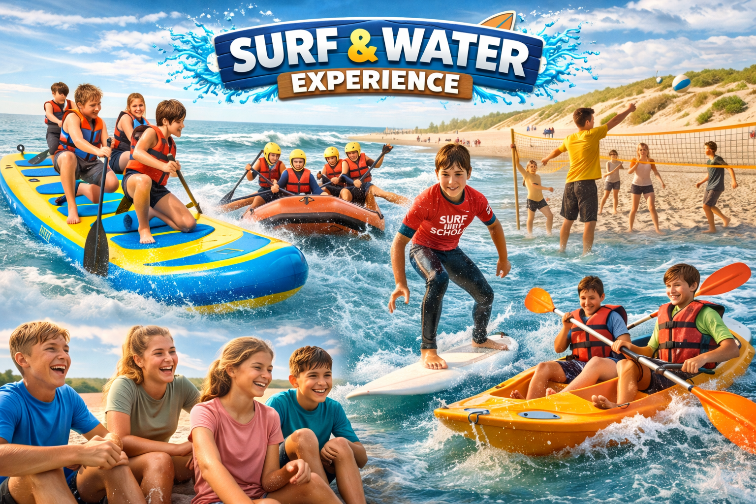 Activak jeugdvakanties – Surf & water experience