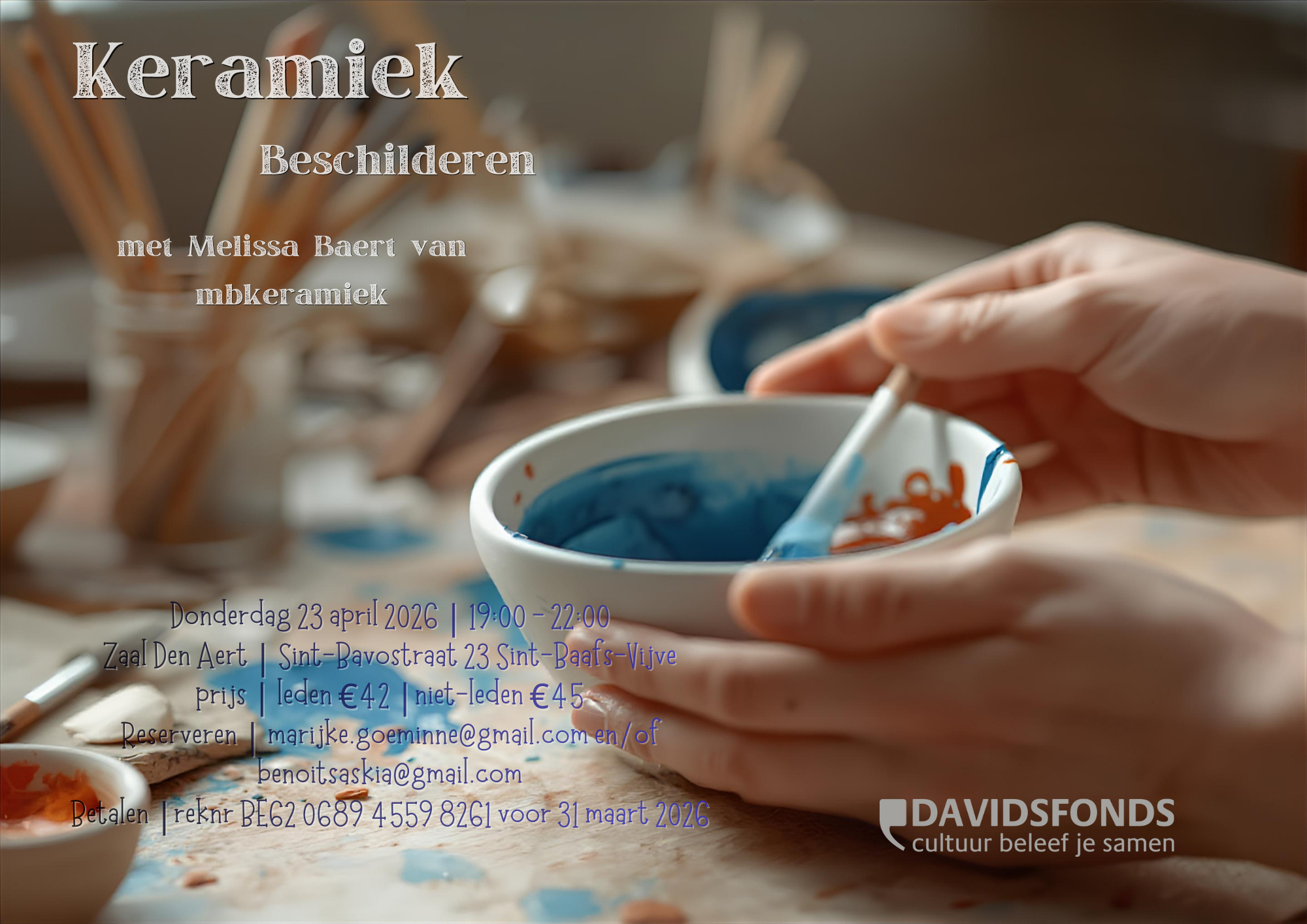 keramiek met Melissa Baert