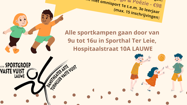 Affiche sportkamp krokus