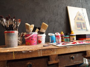 Teken- en schilderatelier