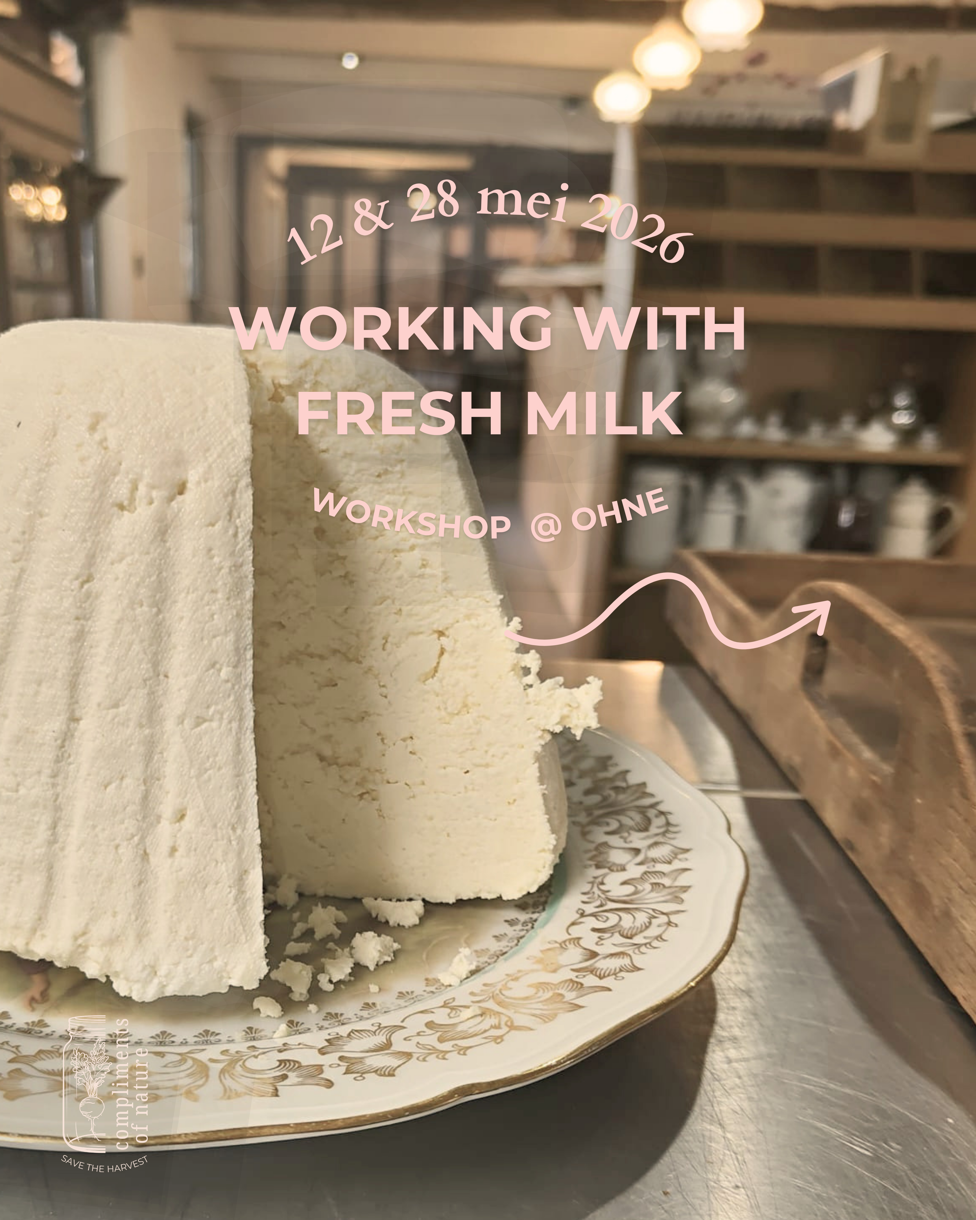 Vers gefermenteerd kaas met verse melk