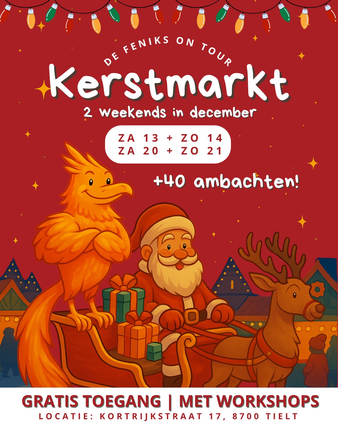 Kerstmarkt De Feniks Tielt 2025