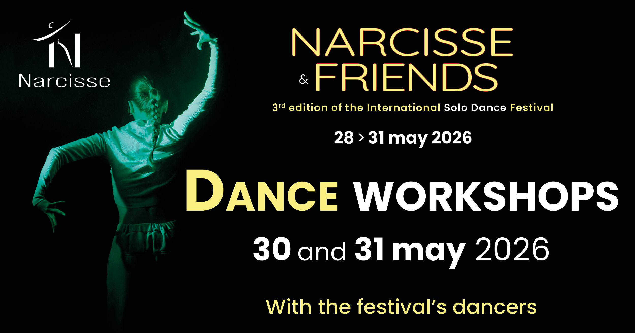 Solodansfestival Narcisse et Friends: dansateliers