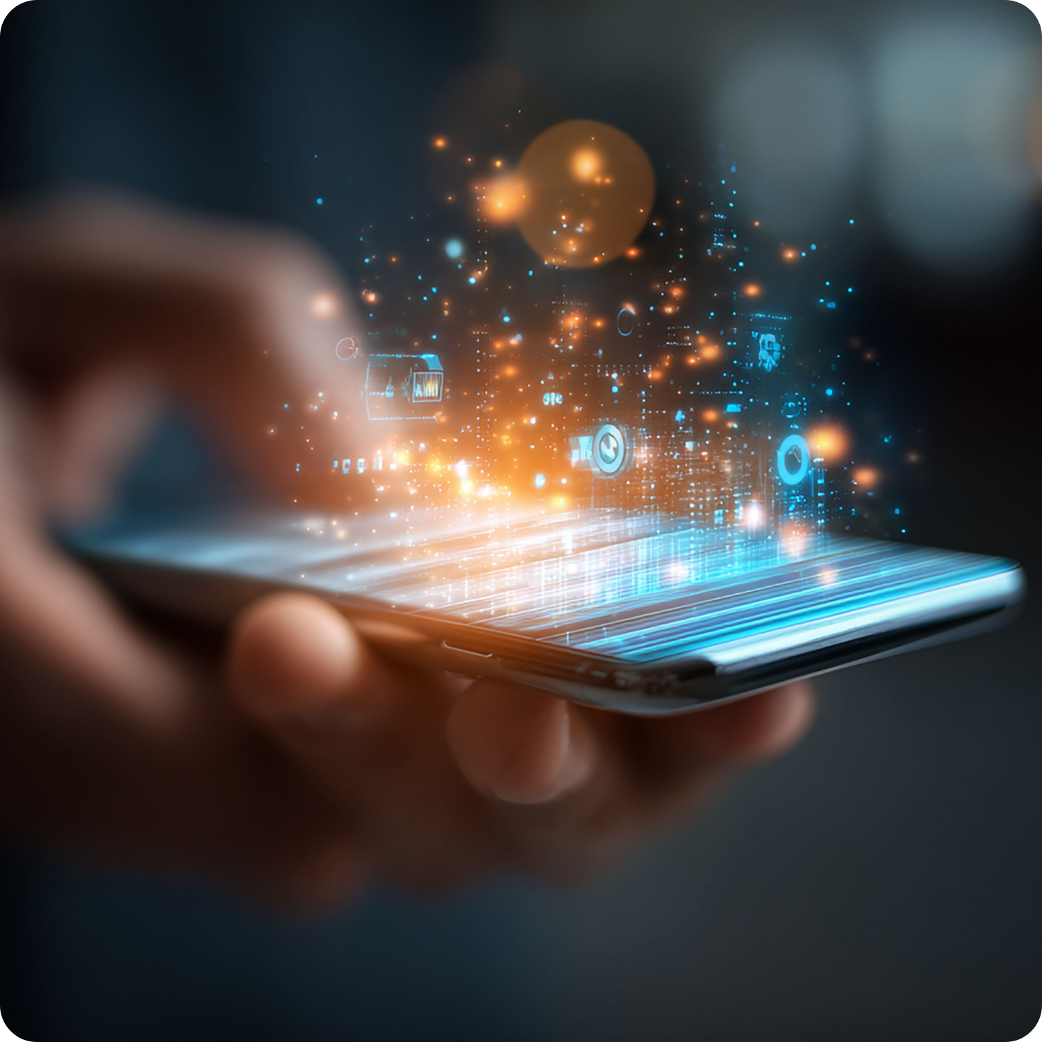 Ai afbeelding van smartphone