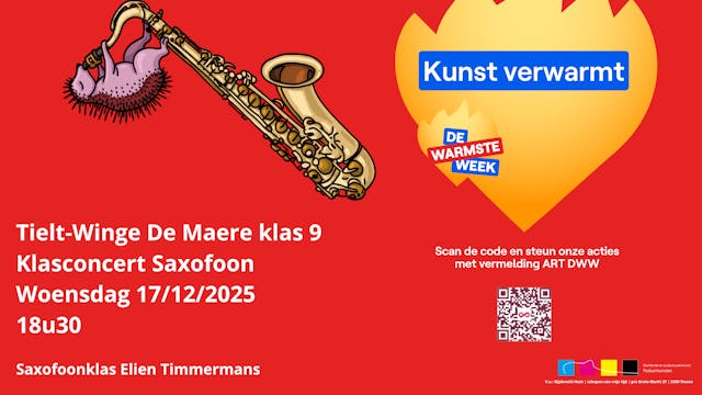 rode affiche met vlam warmste week