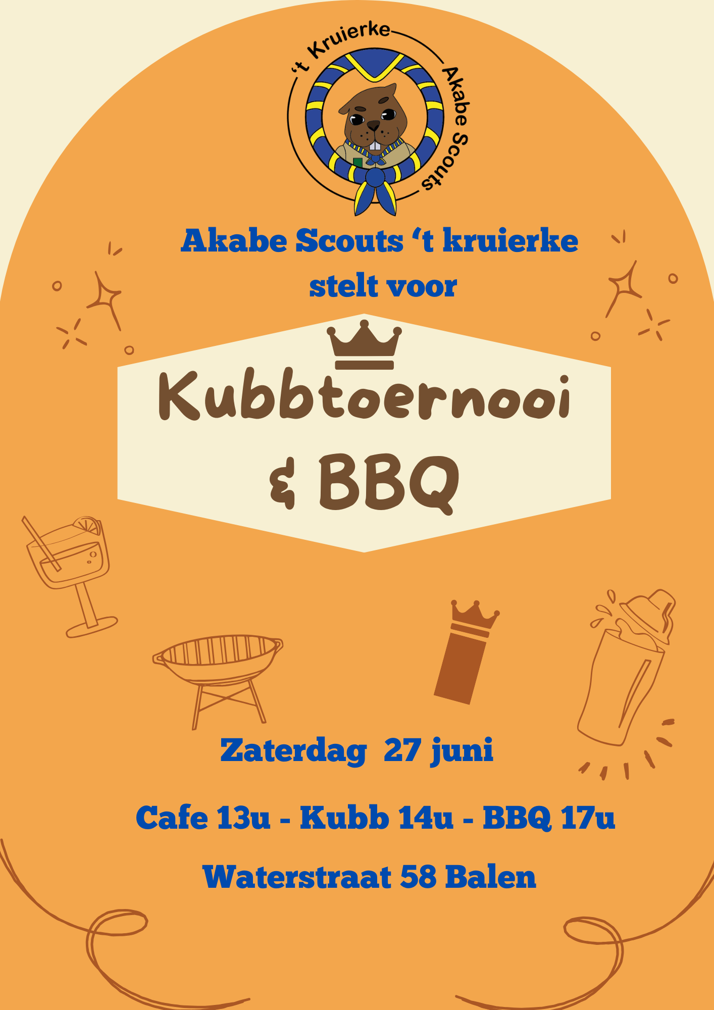flyer zomer Akabe cafe