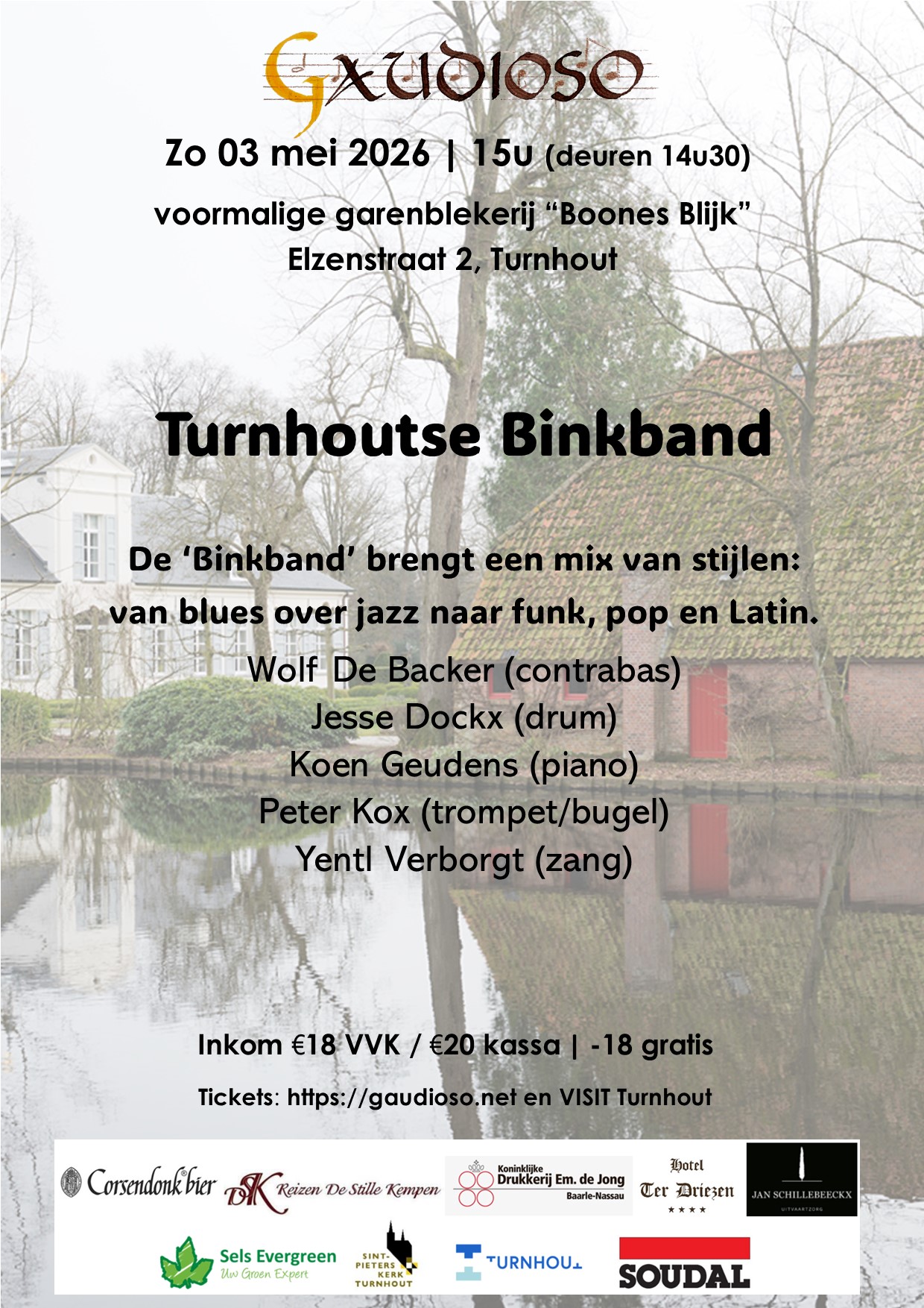 Turnhoutse Binkband op historische site Boones Blijk 3 mei 15u.