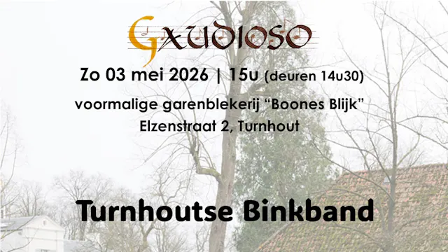 Turnhoutse Binkband op historische site Boones Blijk 3 mei 15u.