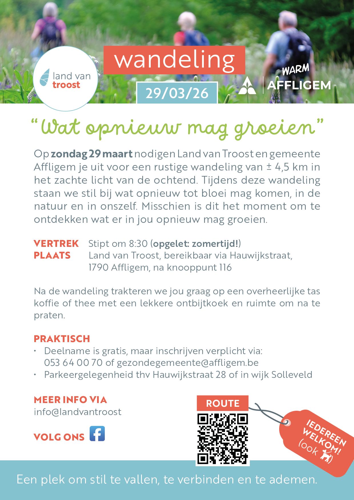 Rustige ochtendwandeling