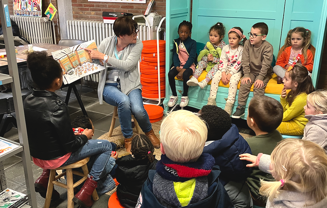 Voorleessessie in ARhus Rumbeke
