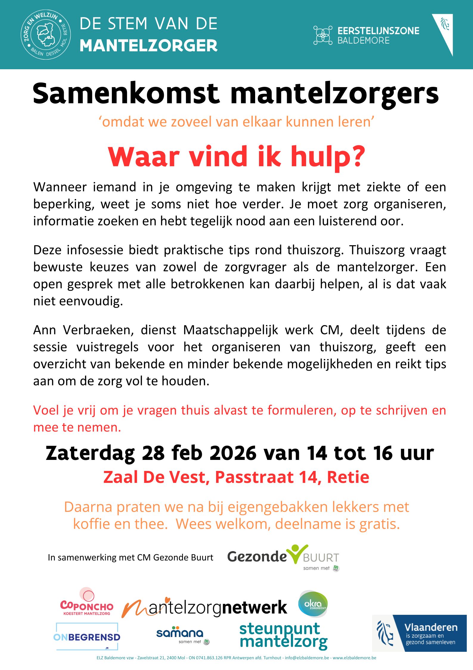 Flyer "Waar vind ik hulp?"