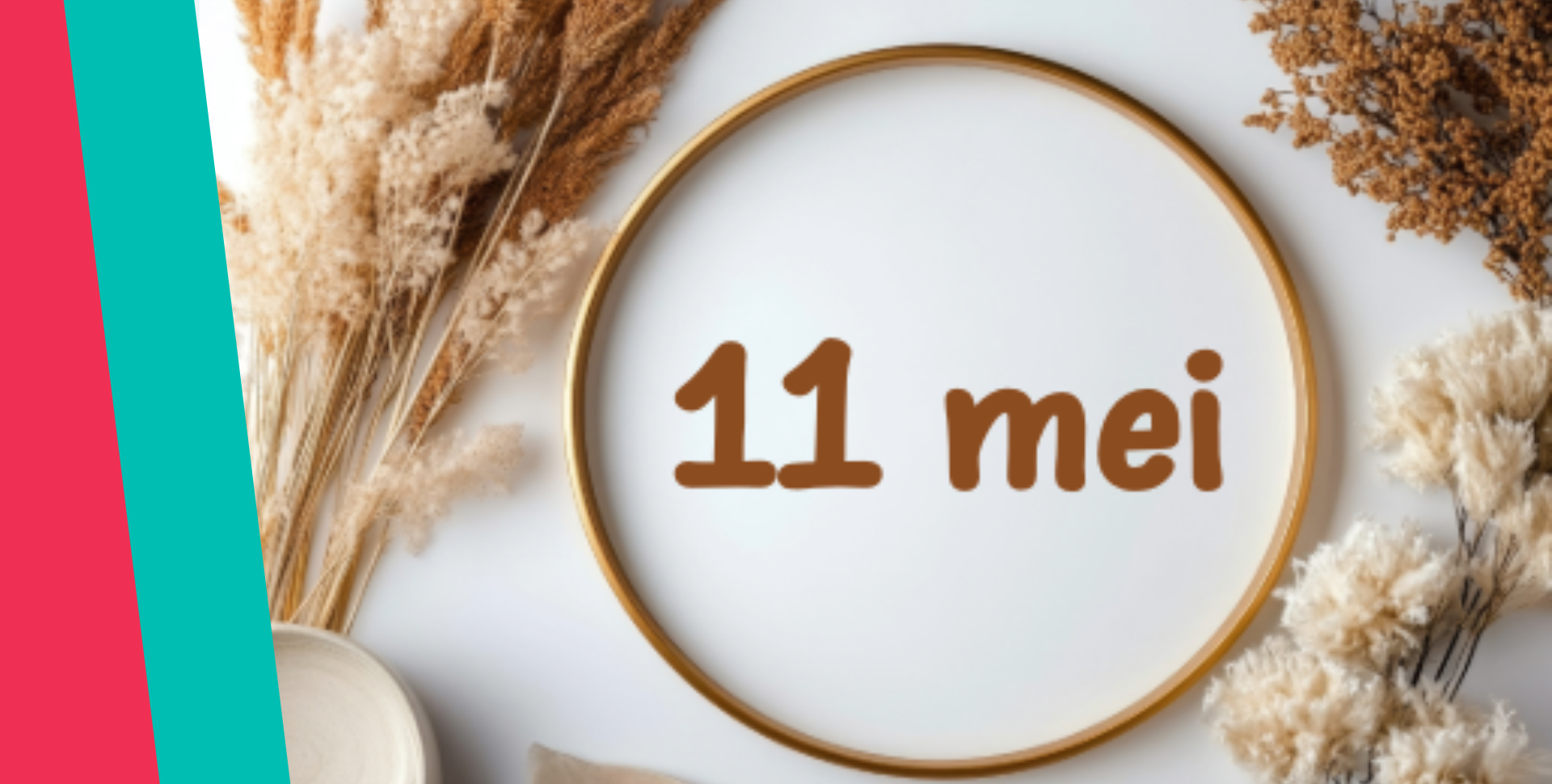 Creaclub Ring met droogbloemen