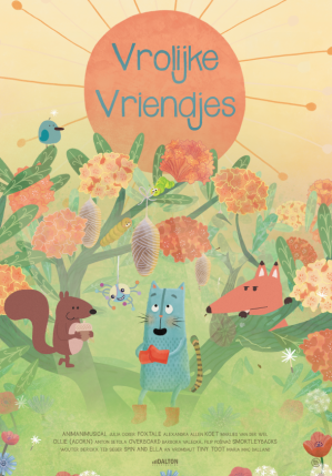 Poster Vrolijke vriendjes