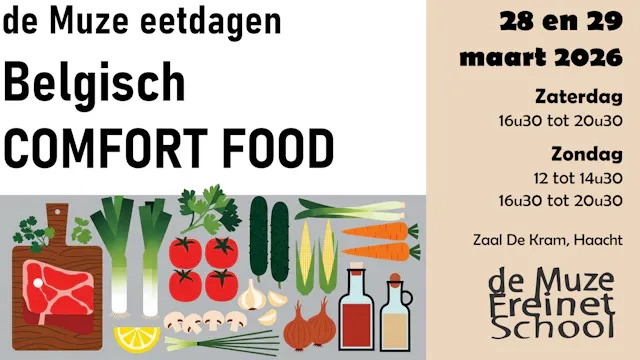 Freinetschool De Muze eetdagen - 28 en 29 maart 2026