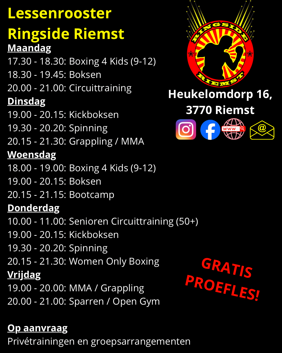 Lessenrooster Ringside Riemst