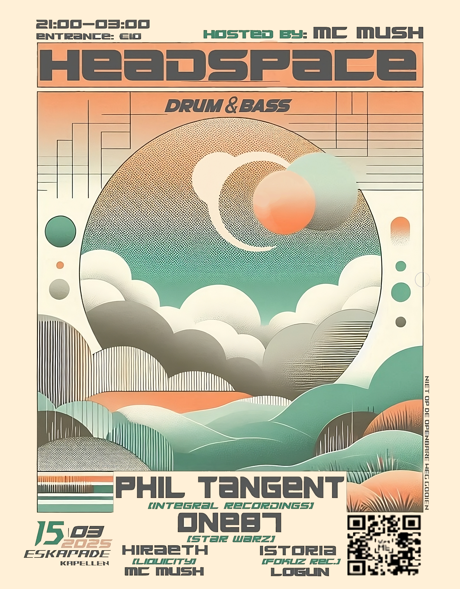 HEADSPACE INVITES: PHIL TANGENT & ONE87 + MORE