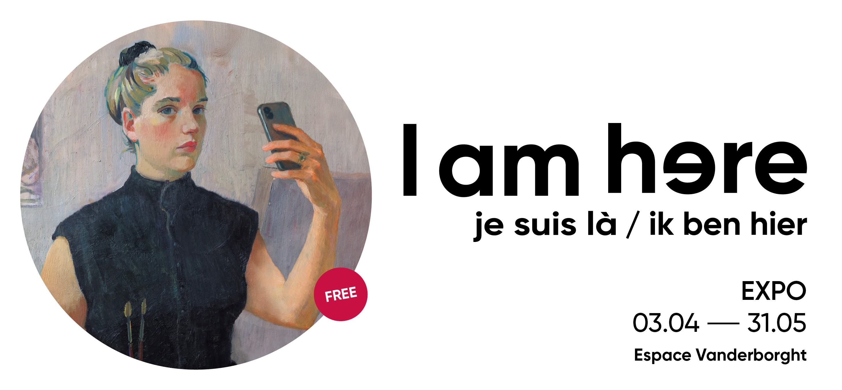 I am here - je suis  là - ik ben hier