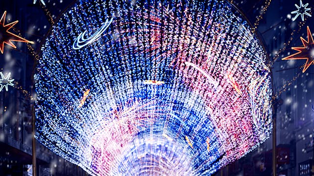 Spectaculaire Lichtshow