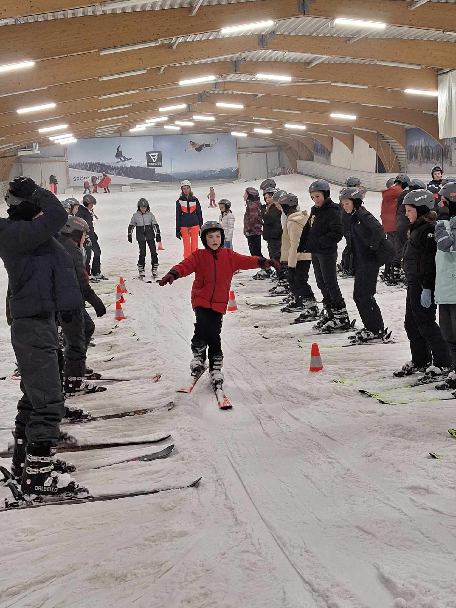 Skiër in Ice Mountain 