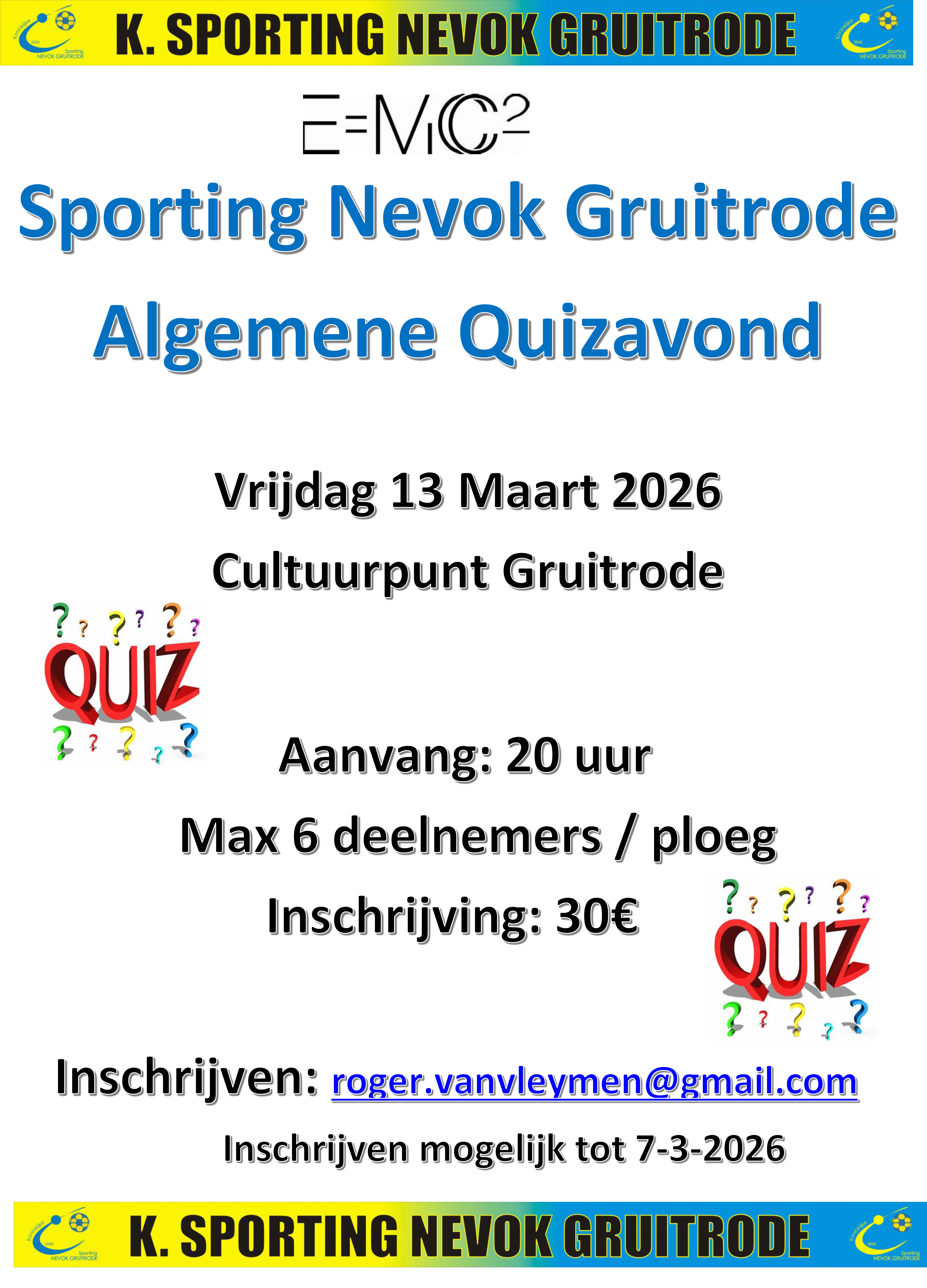 Nevok Gruitrode Algemene Quizavond
