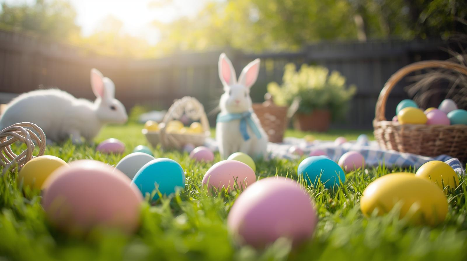 Paasbrunch met paaseierenzoektocht