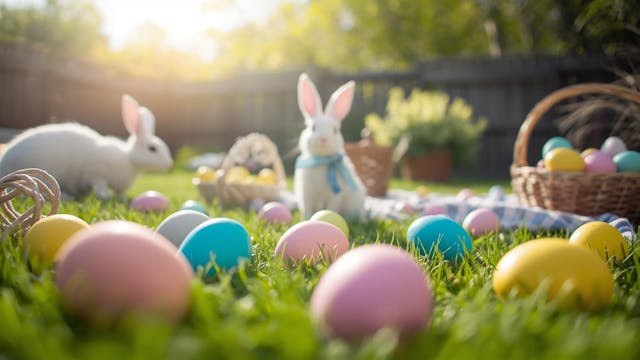Paasbrunch met paaseierenzoektocht