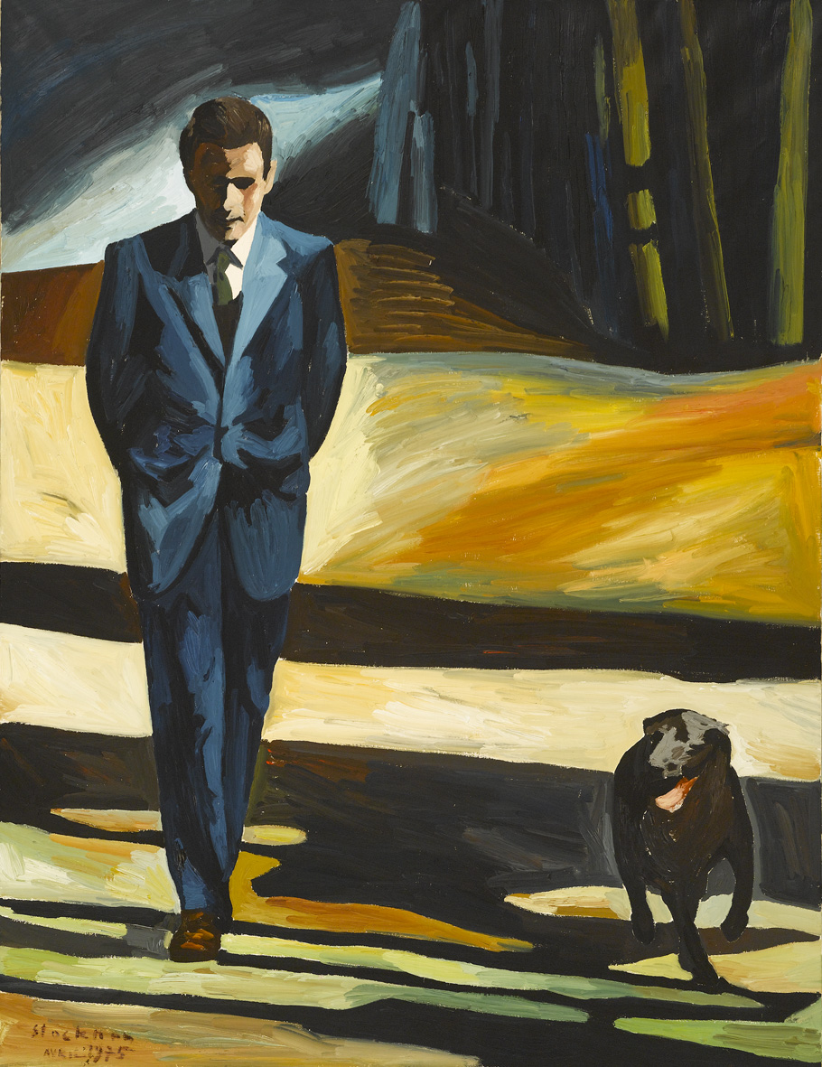 Marc Stockman “Giscard d’Estaing” (1975)  olie op doek 146x116cm