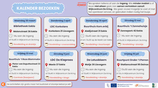 Bezoek gastvrije plekken