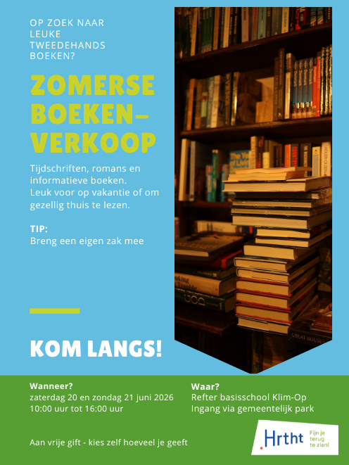 Flyer boekenverkoop