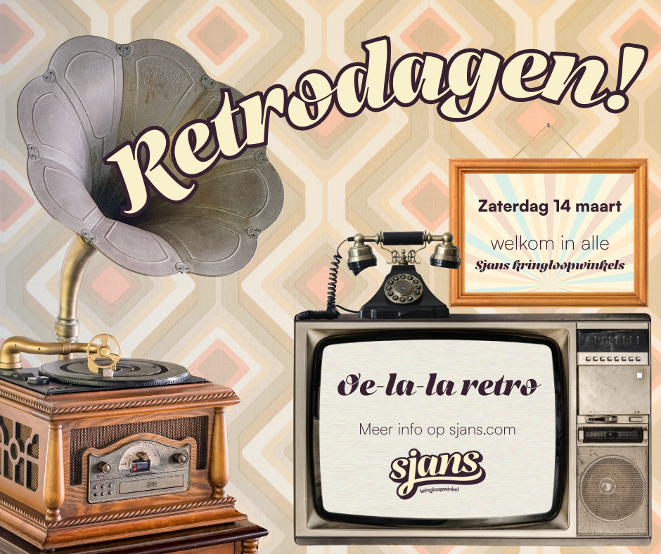 Retrodagen bij Sjans kringloopwinkel