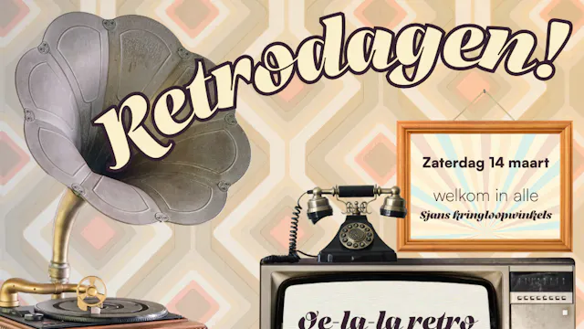 Retrodagen bij Sjans kringloopwinkel