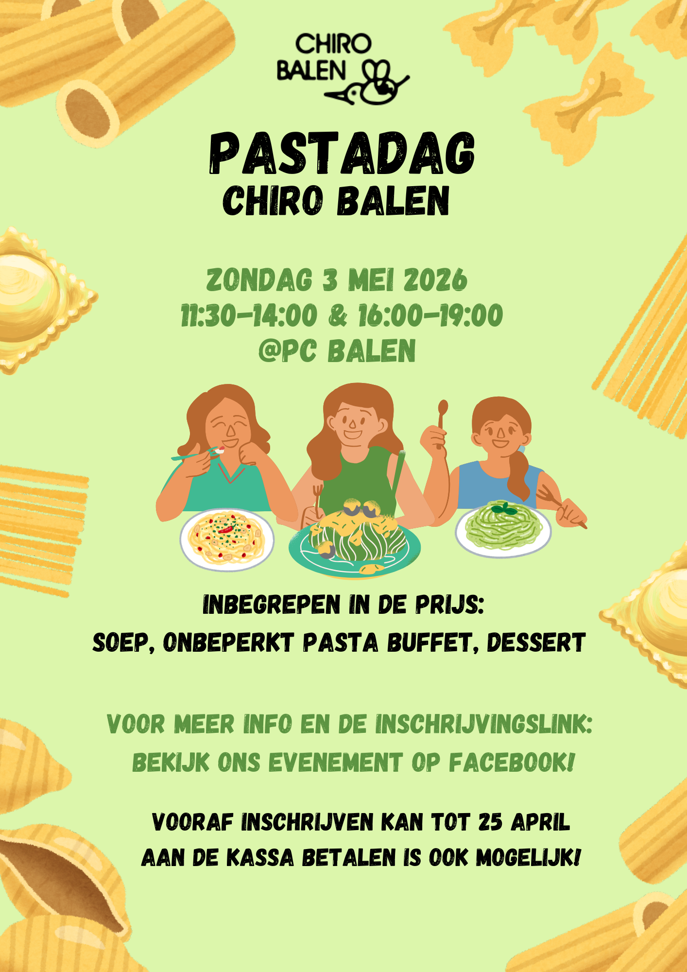 affiche 2026 pastadag - chiro