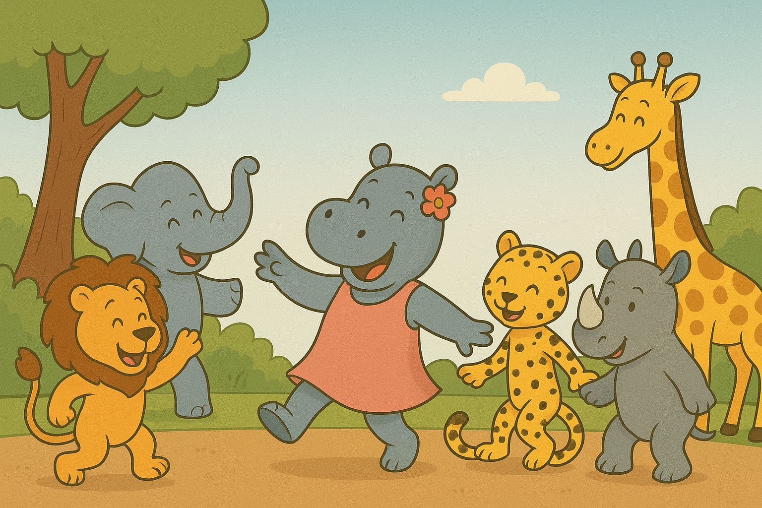 Nila danst met de Big 5