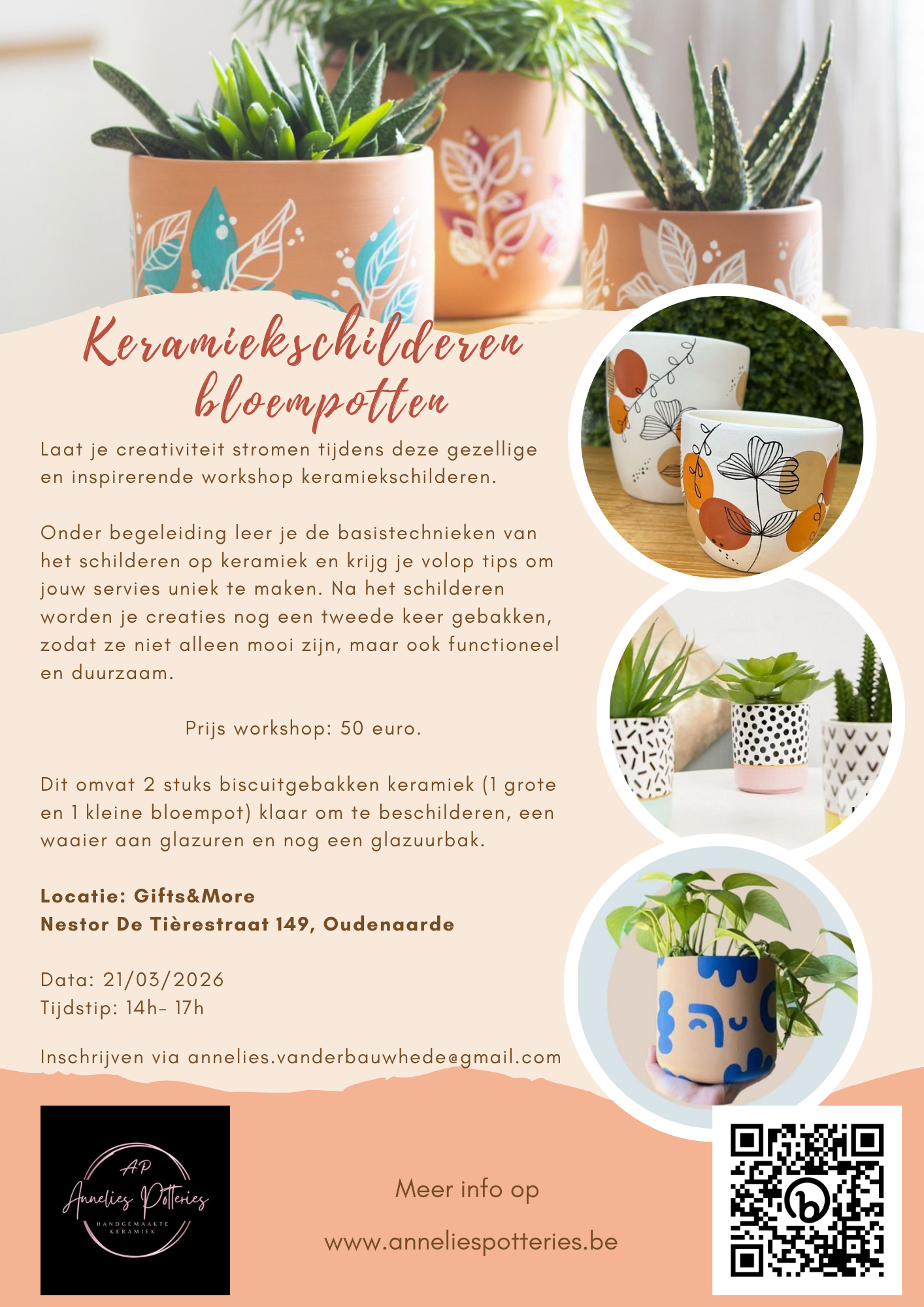 Keramiekschilderen - bloempotten