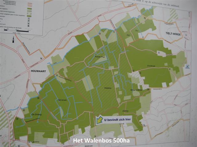 Kaart van het Walenbos